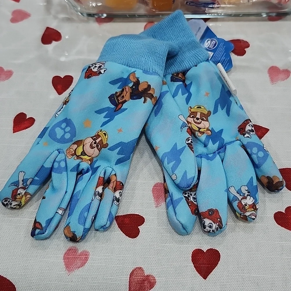 PAW PATROL BLUE KIDS JERSEY GLOVES